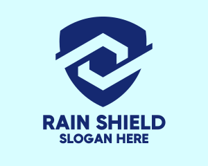 Blue Company Shield  logo design