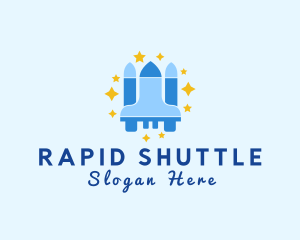 Shuttle - Shuttle Space Rocket logo design