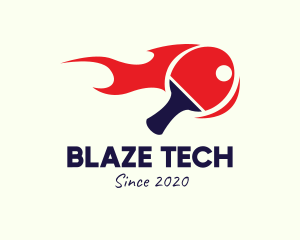 Blaze - Blazing Table Tennis Paddle logo design