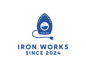 Iron - Iron Washing Machine logo design