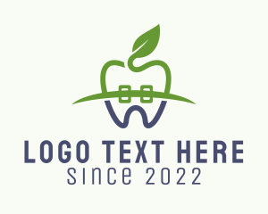 Toothbrush - Organic Dental Braces logo design