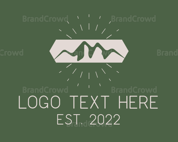 Mountain Range Travel Logo