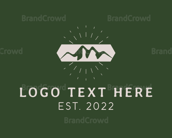 Mountain Range Travel Logo