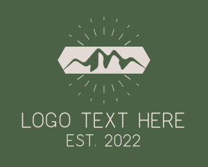 Outdoors - Mountain Range Travel logo design