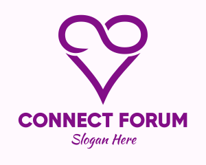 Forum - Violet Infinite Love logo design