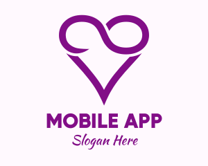 Dating Site - Violet Infinite Love logo design