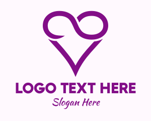 Social Media - Violet Infinite Love logo design