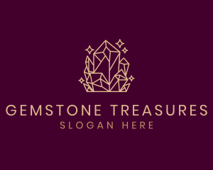 Birthstone - Crystal Diamond Sparkle logo design