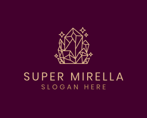 Mystical - Crystal Diamond Sparkle logo design