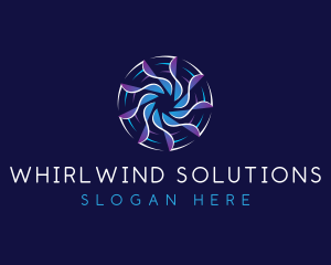 HVAC Fan Ventilation logo design