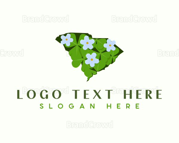 South Carolina Plant Flower Logo