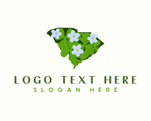 Tribulus Omanense - South Carolina Plant Flower logo design