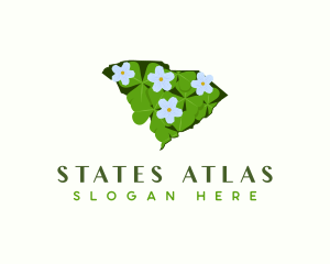 South Carolina Plant Flower  logo design