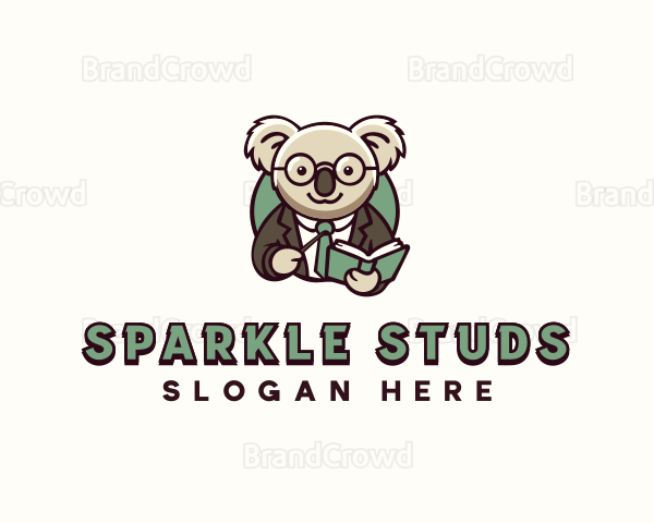 Professor Koala Teacher Logo