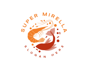 Seafood Shrimp Fish Logo