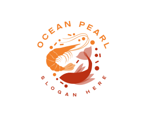 Shellfish - Seafood Shrimp Fish logo design