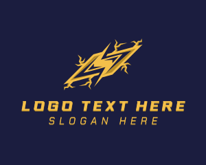 Energy Lightning Bolt logo design