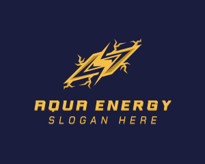 Energy Lightning Bolt logo design