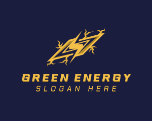 Energy Lightning Bolt logo design