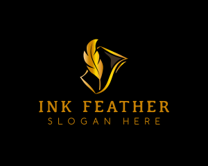 Quill Ink Pen Paper logo design