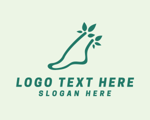 Massage - Natural Foot Spa logo design