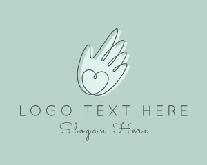 Caregiver - Foundation Hand Love logo design