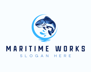 Aquatic Fish Market logo design