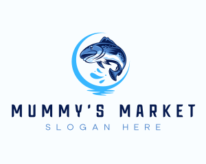 Aquatic Fish Market logo design