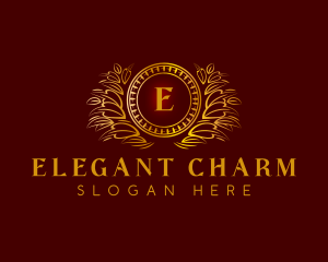 Elegant Wreath Luxury logo design