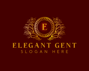 Elegant Wreath Luxury logo design