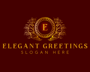 Elegant Wreath Luxury logo design