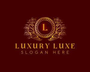 Elegant Wreath Luxury logo design