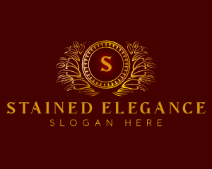 Elegant Wreath Luxury logo design