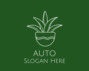 Plant Pot Outline Logo