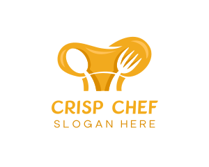 Toque Hat Spoon Fork Culinary logo design