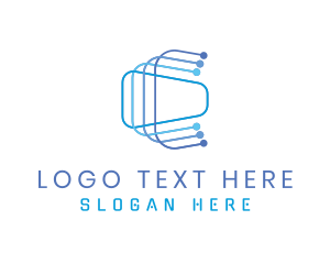 Cyber Company Letter C  logo design