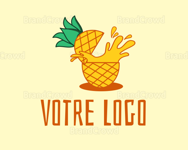 Pineapple Juice Drink Logo