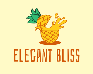 Fruit Juice - Pineapple Juice Drink logo design