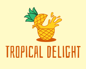 Pineapple - Pineapple Juice Drink logo design