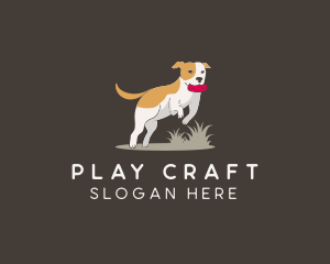 Pet Playing Dog logo design