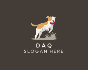 Veterinary - Pet Playing Dog logo design