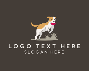 Play - Pet Playing Dog logo design