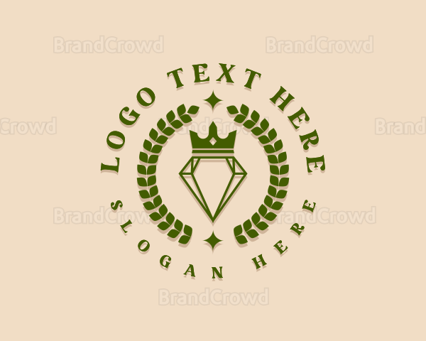 Diamond Wreath Crown Logo