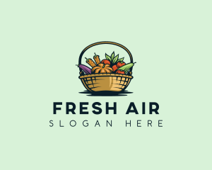 Vegetable Market Basket logo design