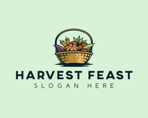 Vegetable Market Basket logo design