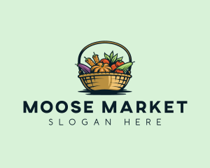 Vegetable Market Basket logo design