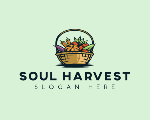 Vegetable Market Basket logo design