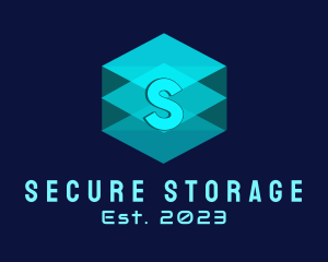 Storage - Digital Storage Cube logo design