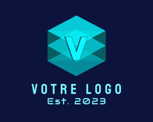 Digital Storage Cube logo design