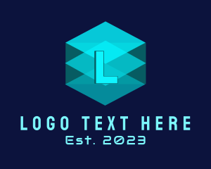 Technology - Technology Blue Digital Letter logo design
